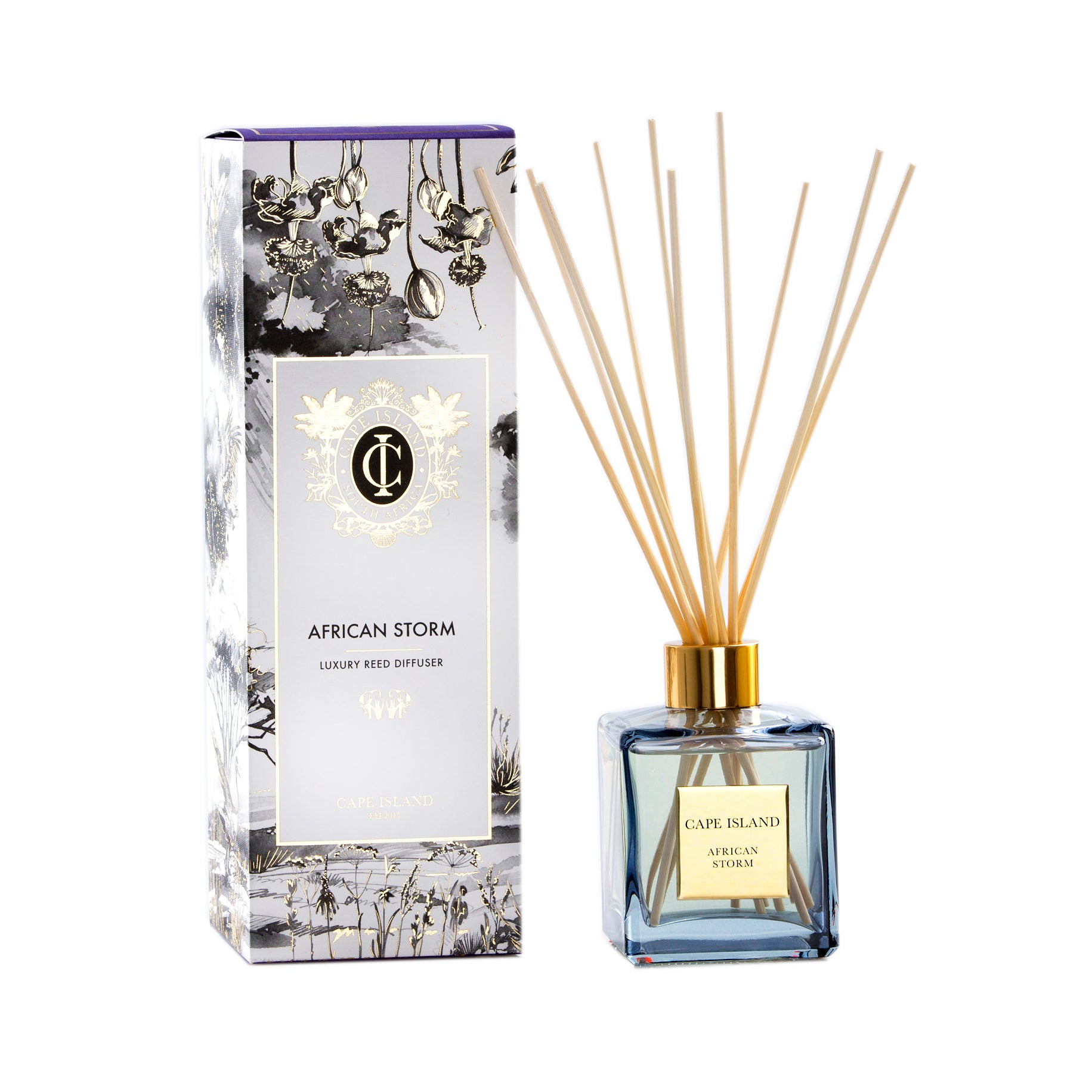 Cape Island African Storm Luxury Reed Diffuser 200ml