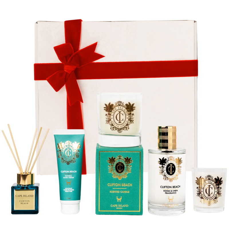 GRANDE GIFT: African Storm Medium candle; Roomspray 100ml, 50ml unboxed Diffuser, mini candle & Hand Lotion