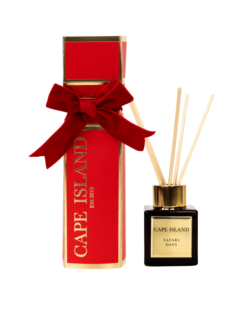 Red Christmas Cracker & 50ml Mini fragrance diffuser