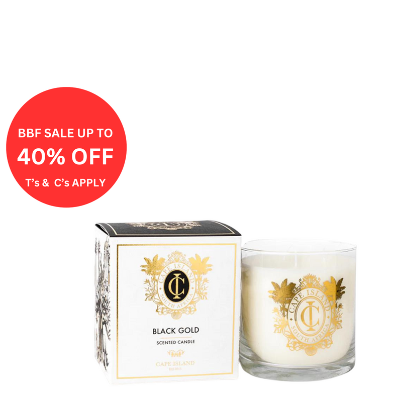 Black Gold Large Candle