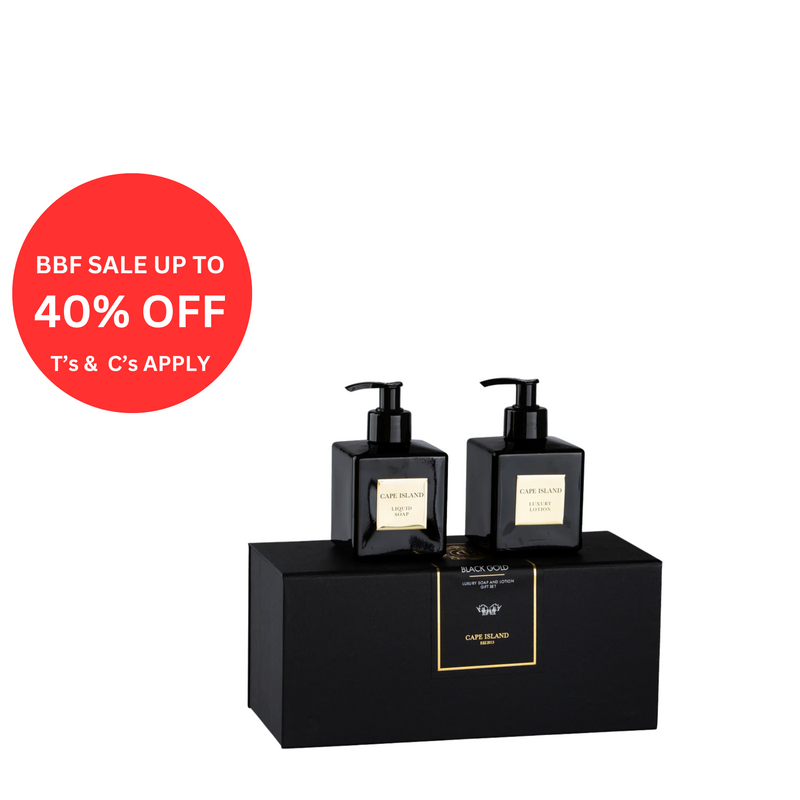 Black Gold Soap & Lotion Boxed Set