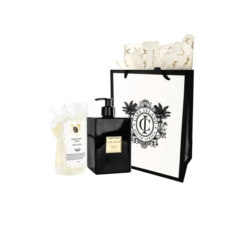 Black Gold Soap & refill gift set