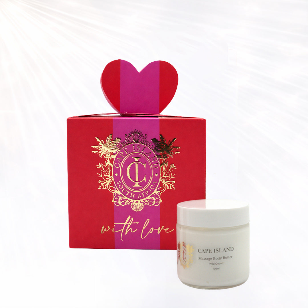 With Love Massage Butter in a 100ml jar