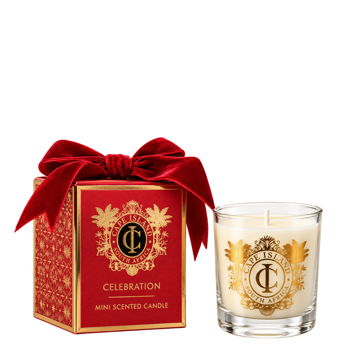 Cape Island Red Celebration Mini Candle