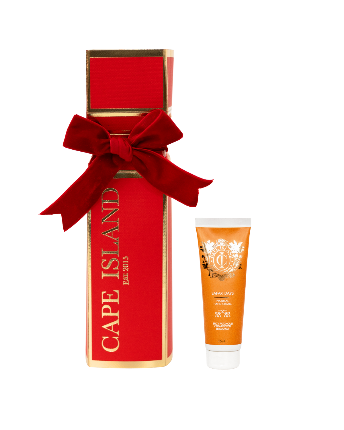 Red Christmas Cracker with Hand Cream